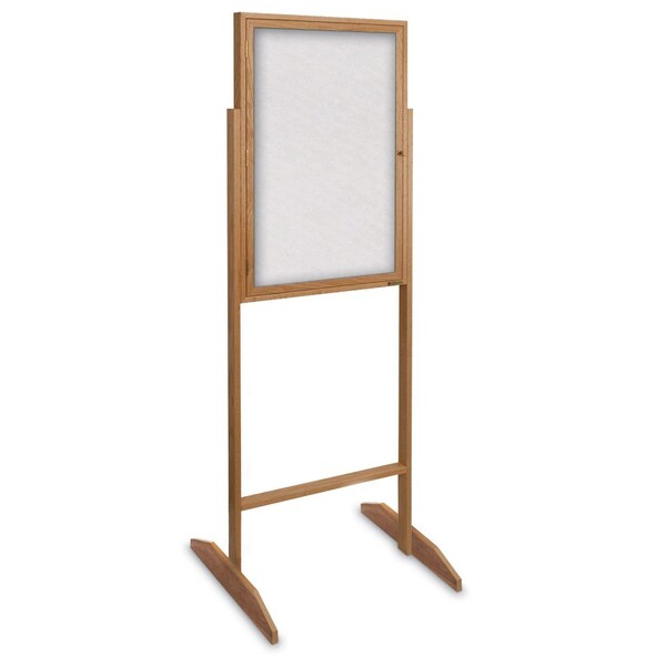 Sliding Door Indoor Enclosed Corkboard, 4, UV9025ACS4824-BRONZE-PEARL